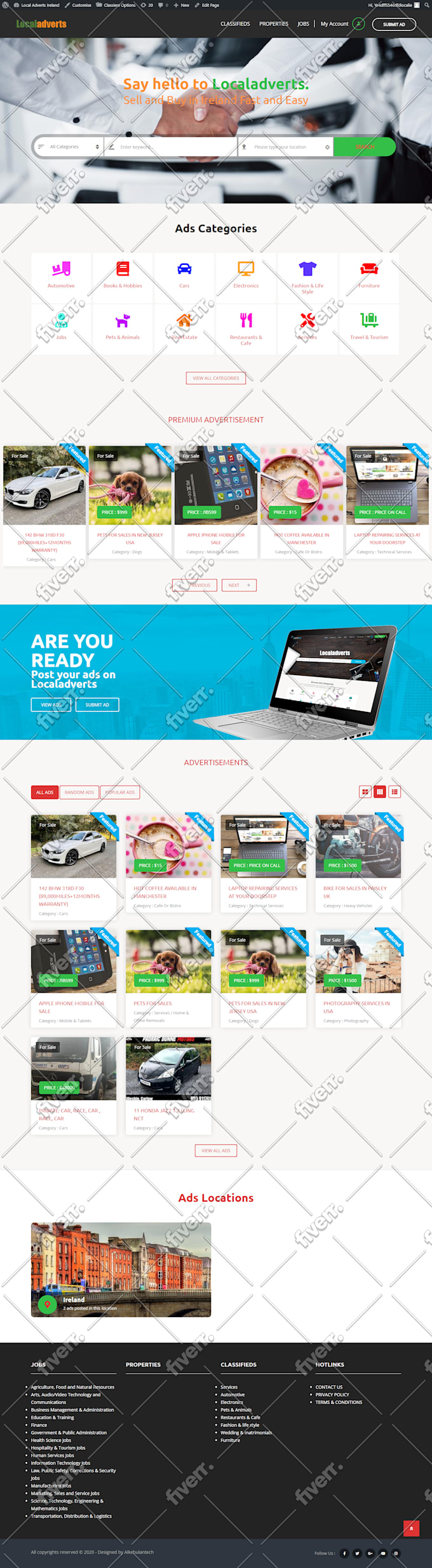 Design A Classified Website Android And Ios App Like Olx Or Letgo By Alkebulantech Fiverr With olx, you can display your classified ads on your social networking profile (facebook, myspace, twitter) and email alerts. classified website android and ios app