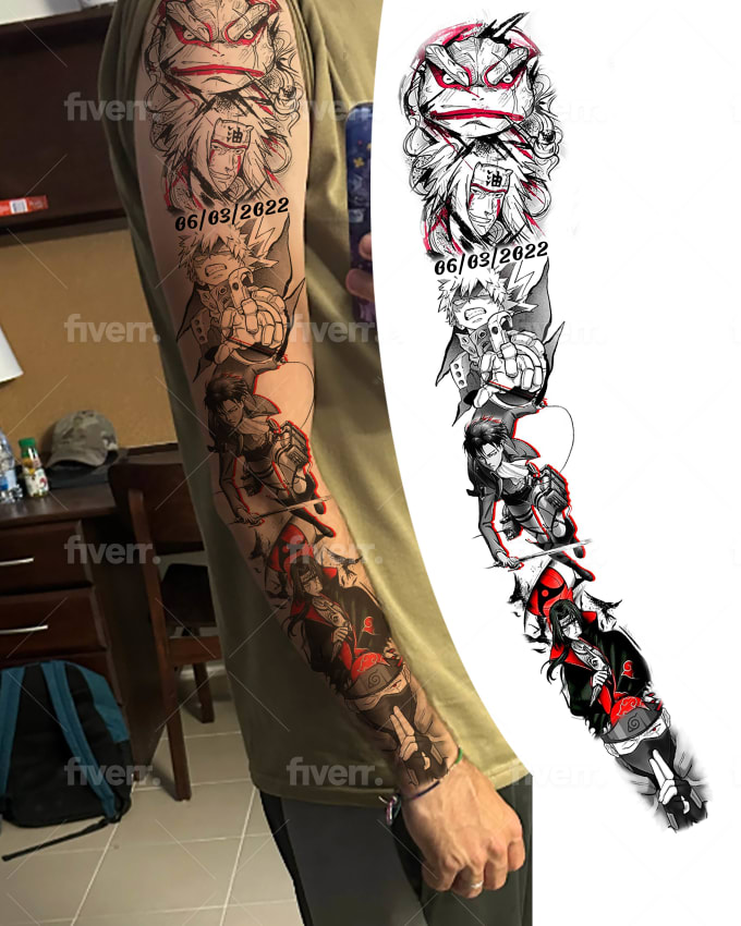 Tattoo sleeve - Anime | Cool Mania