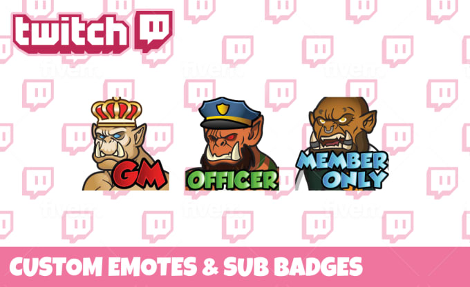 Cute Chibi Twitch discord Emotes for Streamer by priambodoagung on