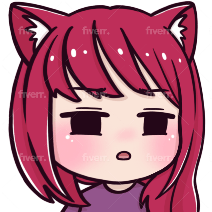 Draw cute chibi anime icon for , twitch, vtuber by Kirara_alex313