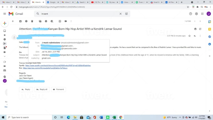 Deliver your songs to record labels by Tvsstudios | Fiverr
