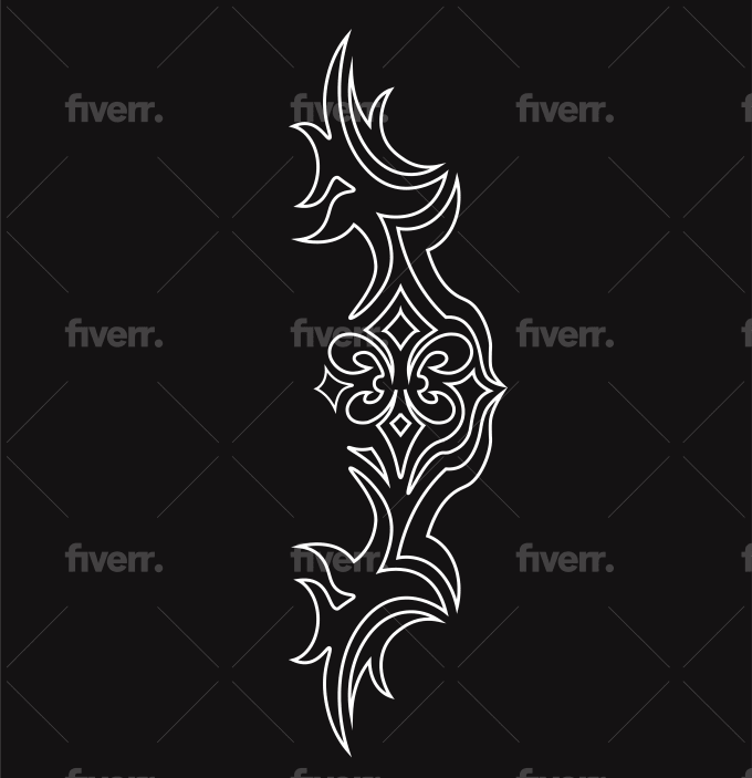 Draw stunning minimalist or tribal tattoo design by Ish2000 | Fiverr