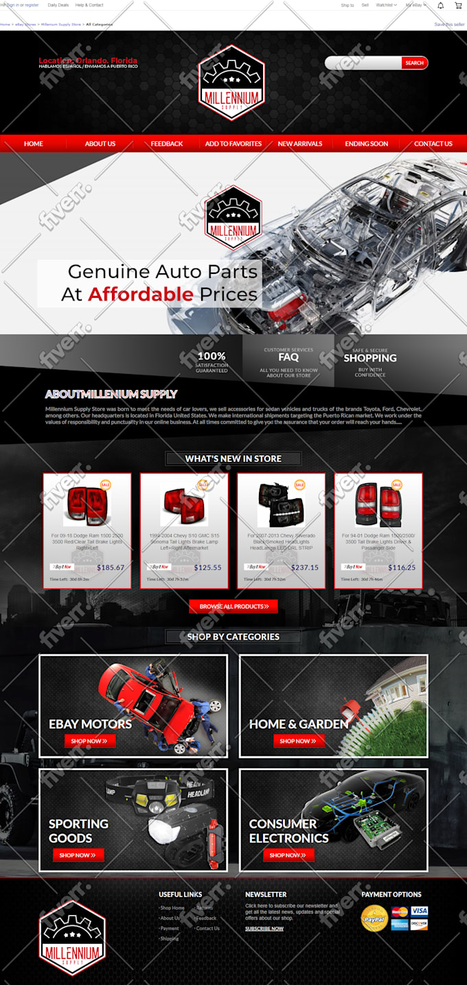 Design Custom Ebay Listing Template And Store 21 Shop By Damithez92 Fiverr