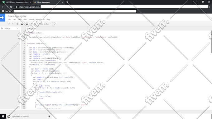 Do Automation Using Google Apps Script By Jaimin Vaghani Fiverr