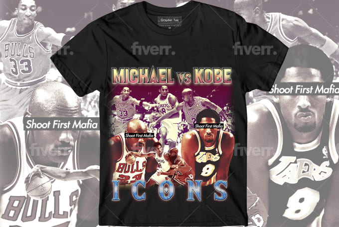 create a vintage 90s bootleg nba graphic tshirt design