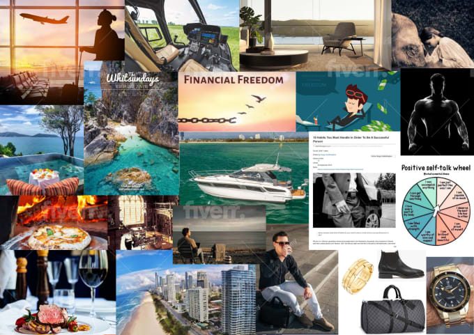Create a vision board to make your dreams come to life by Aleena27 | Fiverr