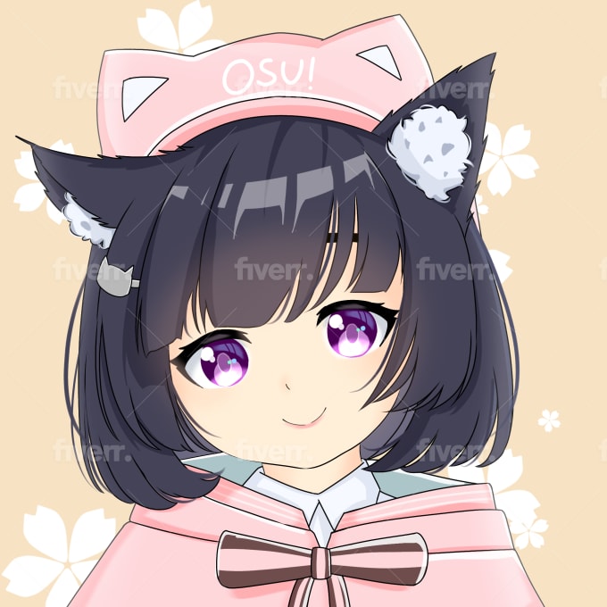 Cute Chibi Cat Girl Icon