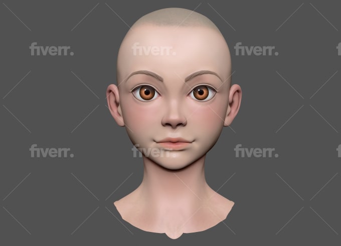 Make 3d anime style, manga character model by Devkumar3d | Fiverr