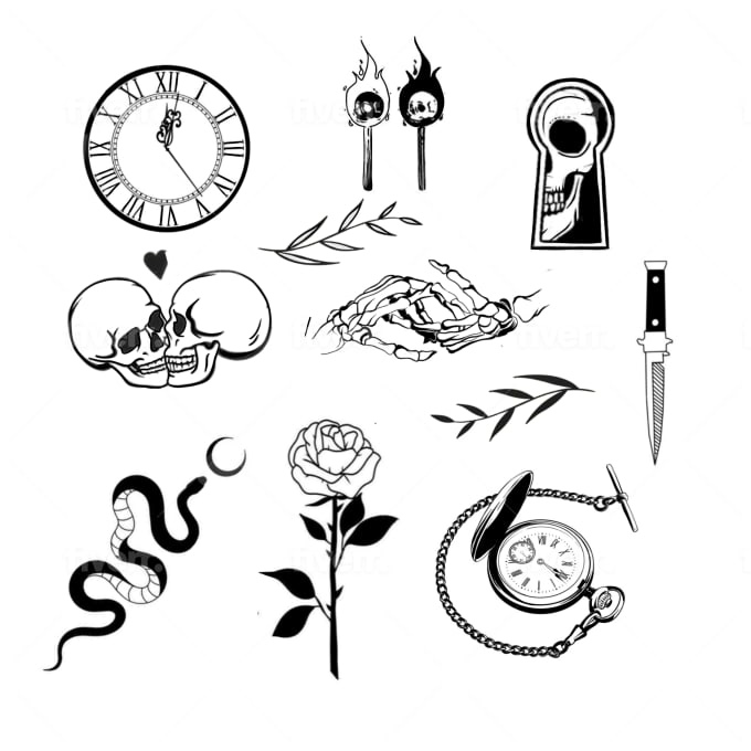 Tattoo Flash Vector Art Icons and Graphics for Free Download