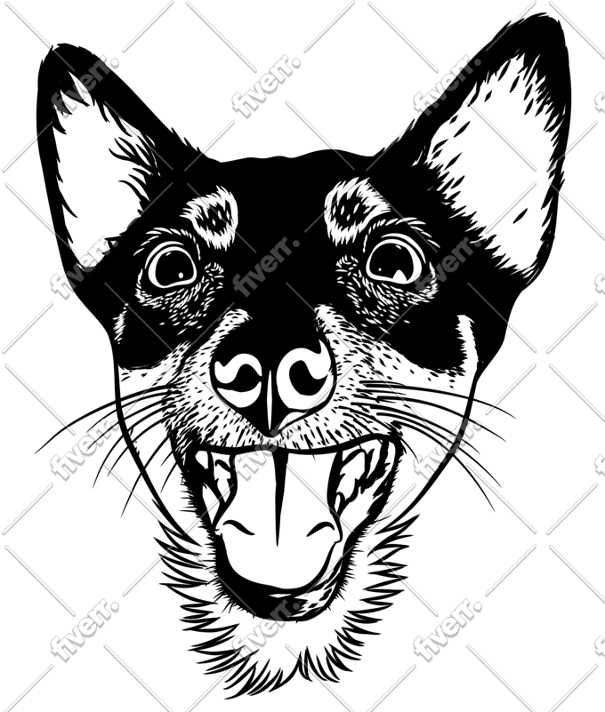 Draw Black And White Line Art Your Photo By Mag Food82