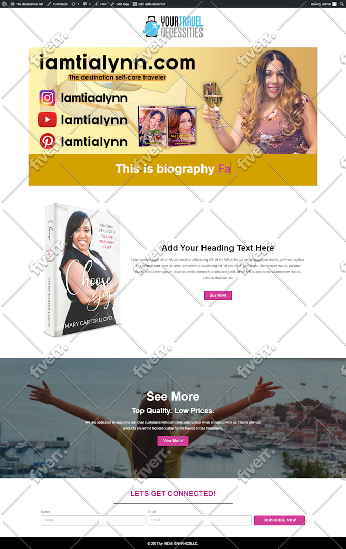 design responsive landing page