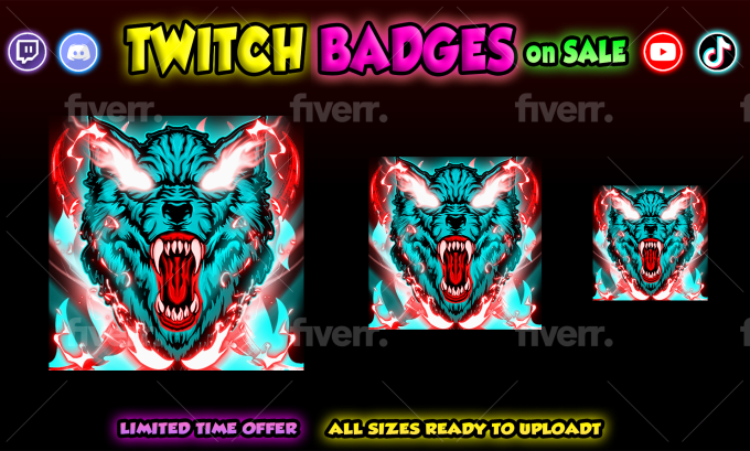 Massive Wolv Dragon Ball Sub Bits Twitch Badges by MassiveWolv on