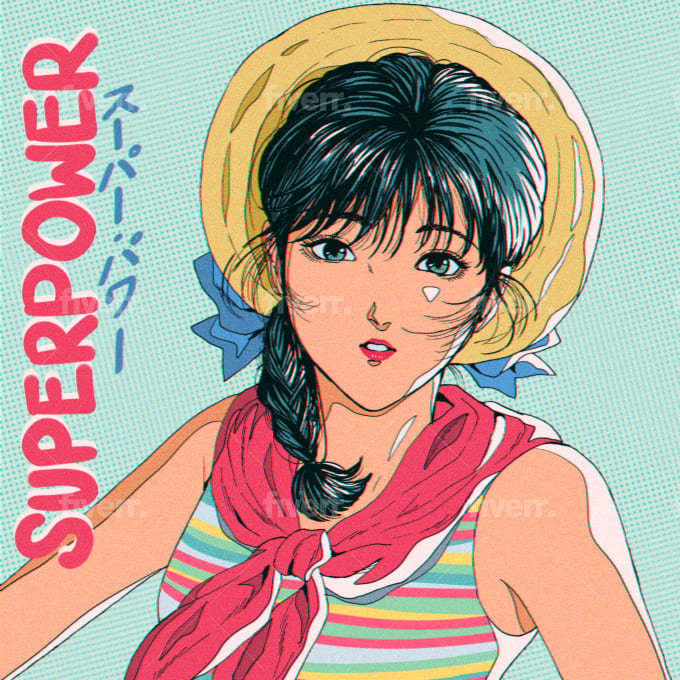 Create retro city pop 90s 80s anime illustration by Apradipta  Fiverr
