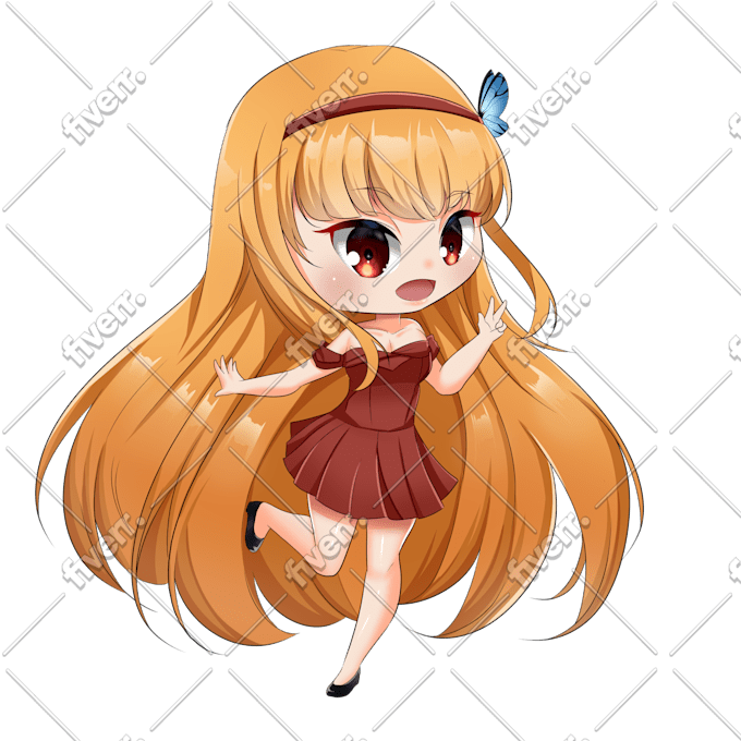 Draw A Cute Anime Chibi For You By Bellfud Fiverr Draw A Cute Anime Chibi For You By Bellfud Fiverr