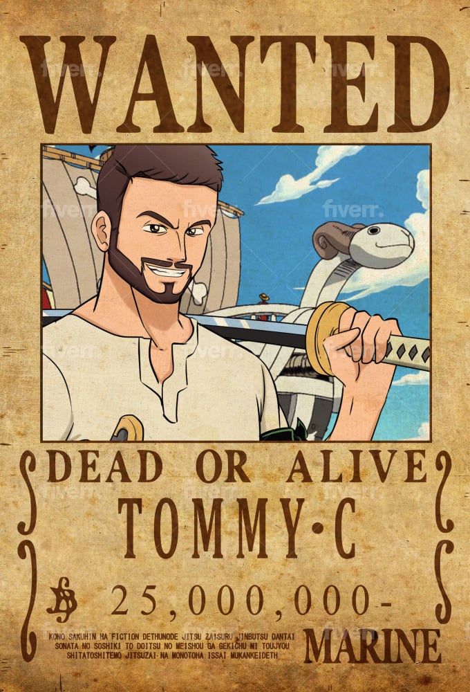 Draw You In One Piece Anime Style Plus Wanted Poster By Inka Iskandar There probably isn't a bounty poster for him anyways. draw you in one piece anime style plus wanted poster