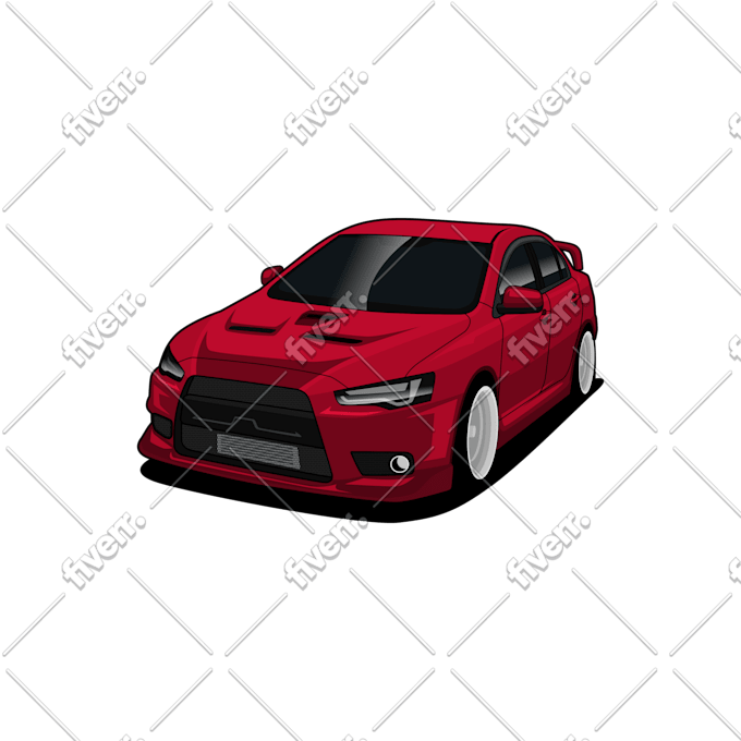 Draw Awesome Vector Flat Illustration Of Your Car By Duniafantasi