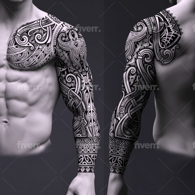 Create perfect polynesian, maori, samoan, tattoo vector stencil design by  Tattoowizardsco | Fiverr