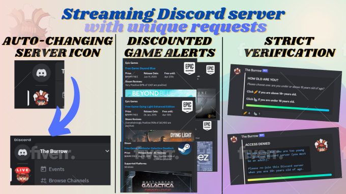 Ahlunaaa: I will create a discord server to your own liking for $10 on  fiverr.com in 2023