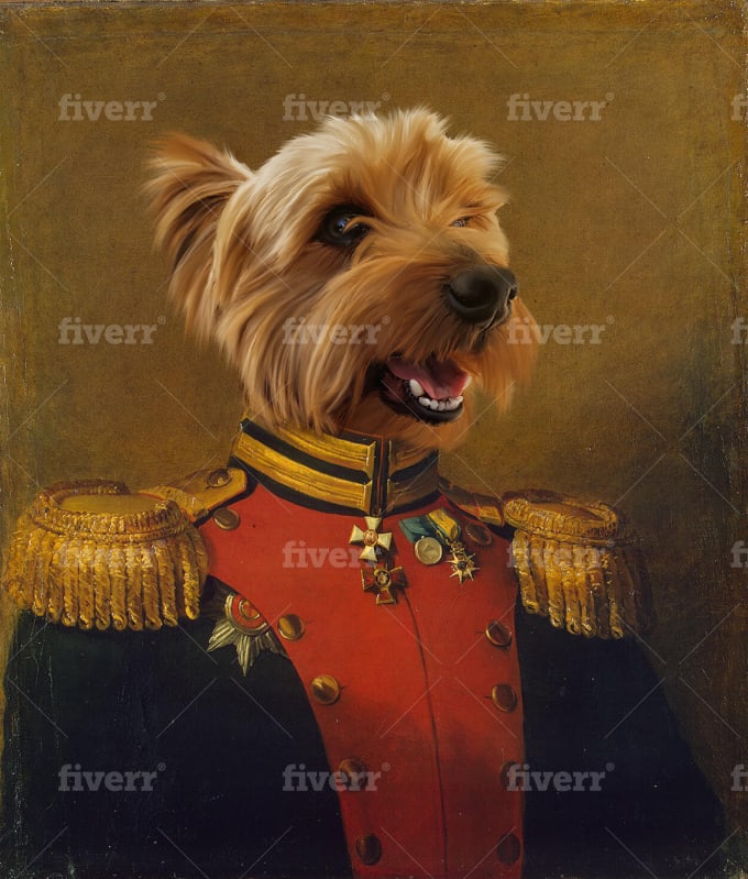 Make Your Custom Renaissance Pet Portrait Painting By Unq7arg
