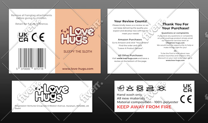 Design hang tags and clothing labels by Rauf4u | Fiverr
