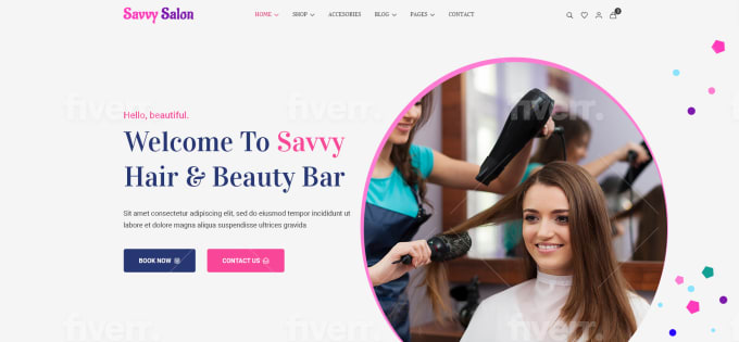 Make hair and beauty salon and spa website by Miraz300 | Fiverr