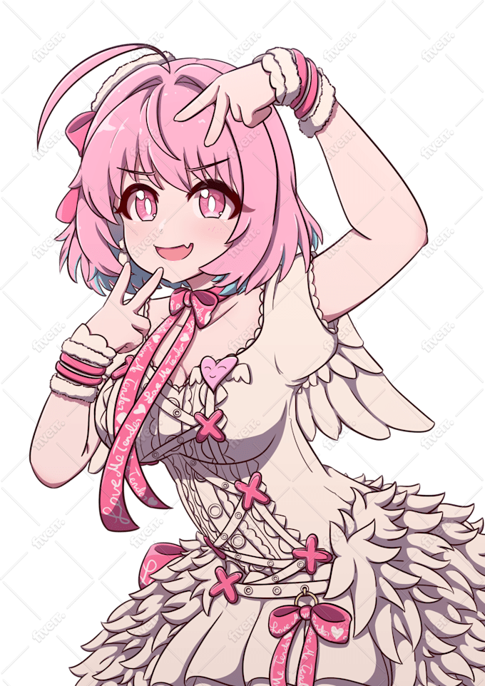 Draw Your Waifu In A Cute Style By Krttgm