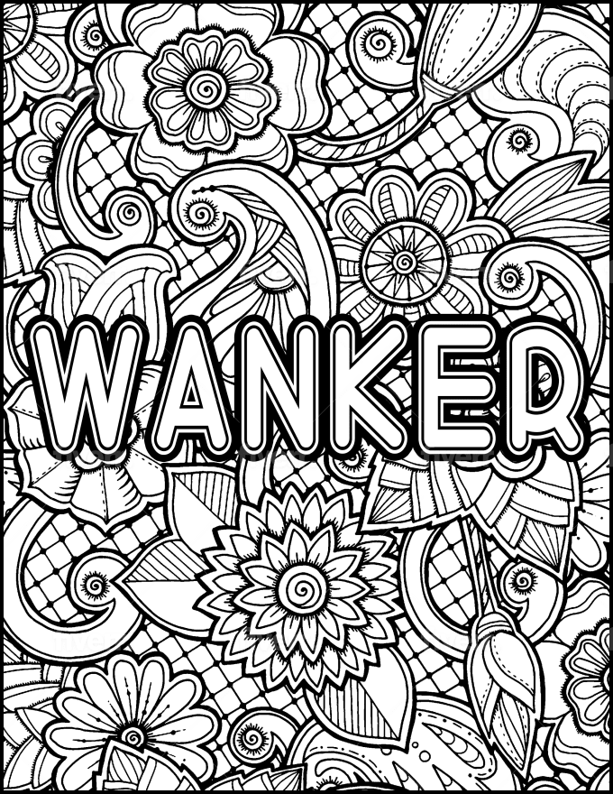 Create a swear word adult coloring book for kdp and  by