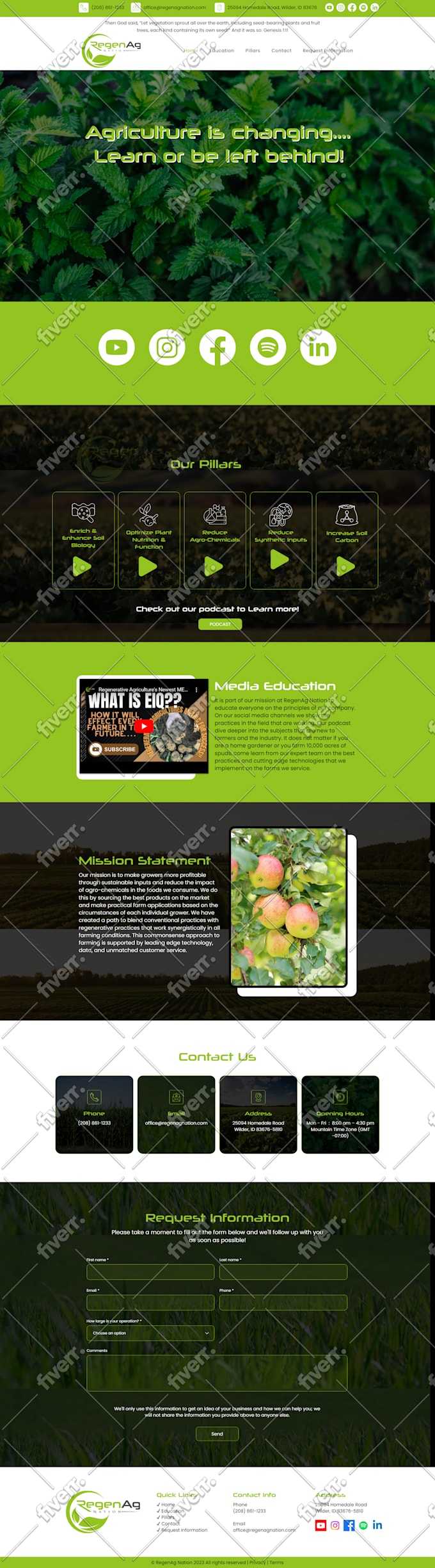 design and redesign wix website