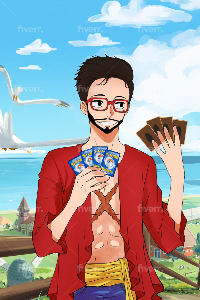 Draw You As Your Favorite Anime Character By Gema Designer Fiverr