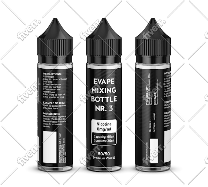 Design outstanding label for e liquid vape company by ...