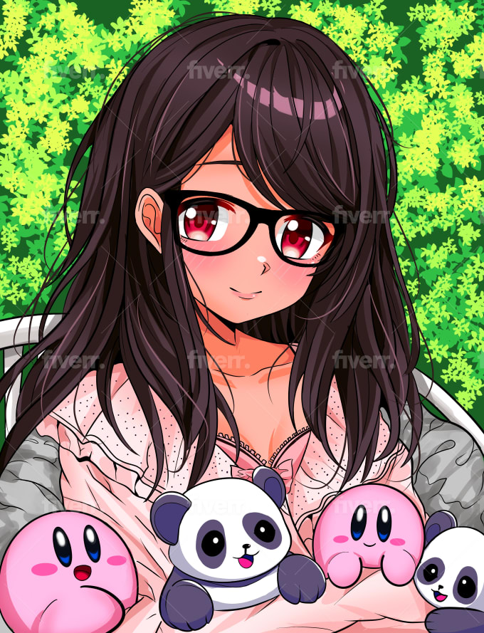 Draw cute anime profile picture, avatar, emotes, icon, logo by Mooneto