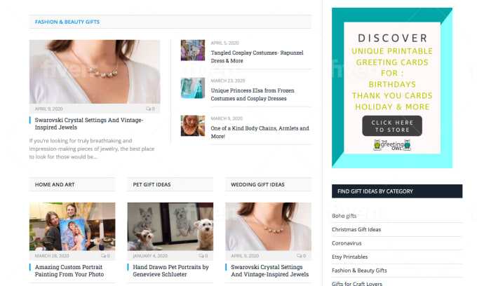 Promote Your Etsy Store In My Website By Mayameyaroyo