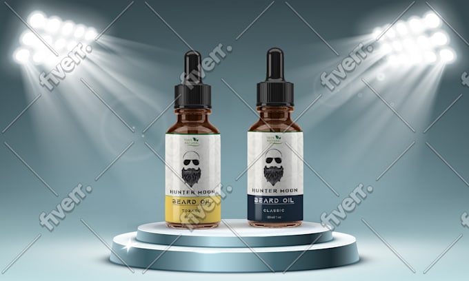 Create modern beard oil label and box design by Isti35ahmmed ...