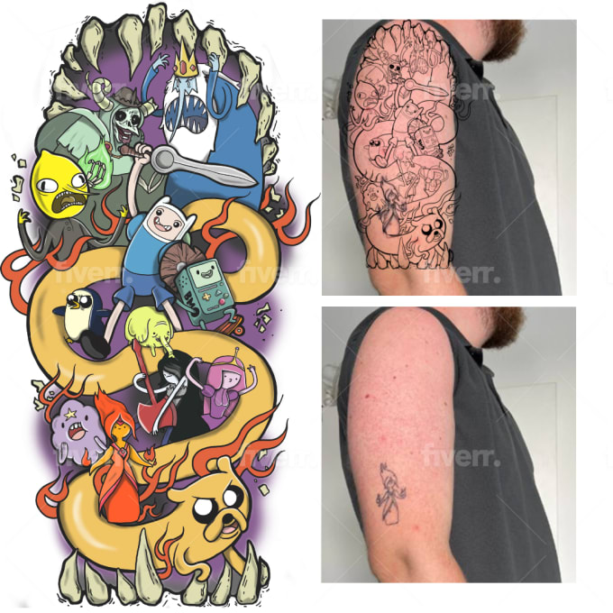 Cartoons tattoos at INKsearch