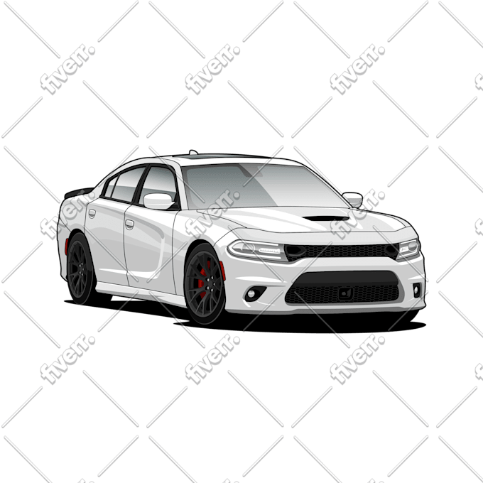 Draw Awesome Vector Flat Illustration Of Your Car By Duniafantasi