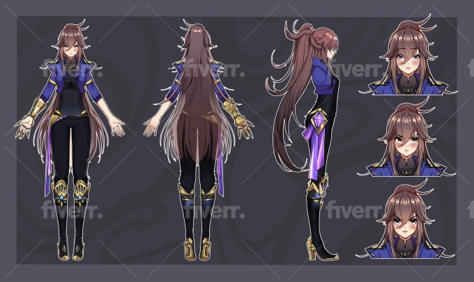 Make anime character design sheet - Image 5