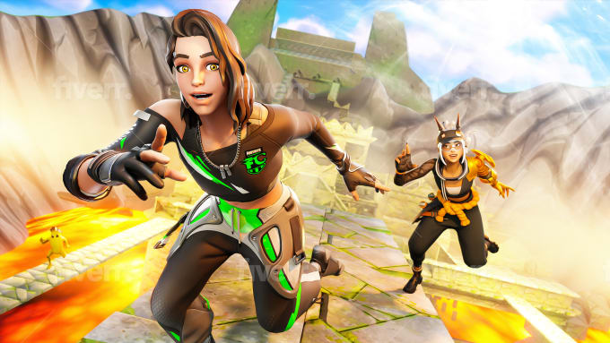 Make A 3d Fortnite 4k Thumbnail By Infiresu Fiverr