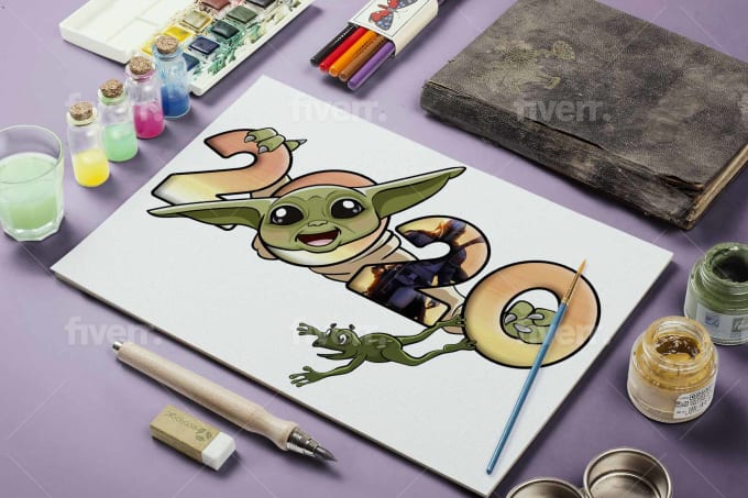 Create A Cute Baby Yoda For You By Gerdoo Fiverr