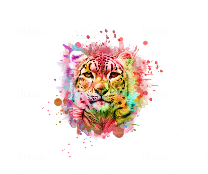 Watercolor Tiger T-shirt- 1 Graphic by raqibul_graphics · Creative Fabrica