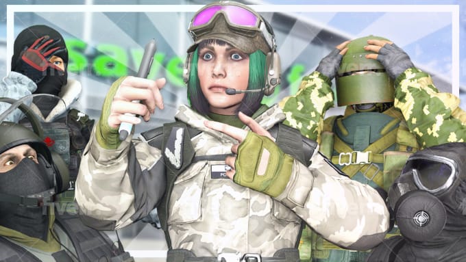 Create funny creative thumbnails for rainbow six siege by Cypherkz | Fiverr