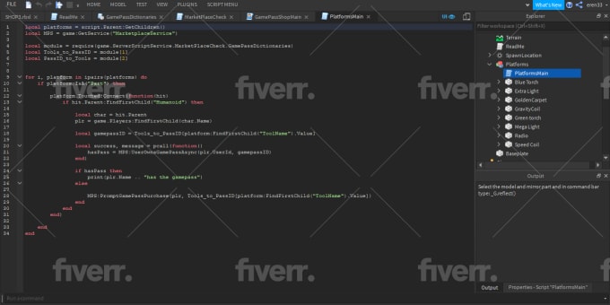 Write Lua Scripts For Roblox By Sekinerenuzun Fiverr - roblox asset module