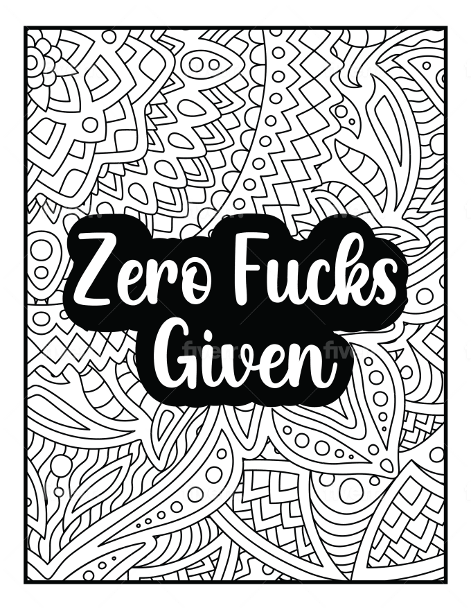 The Swear Word Coloring Book For Adults: Swearing coloring book for adults  by Unique Swear Word Press