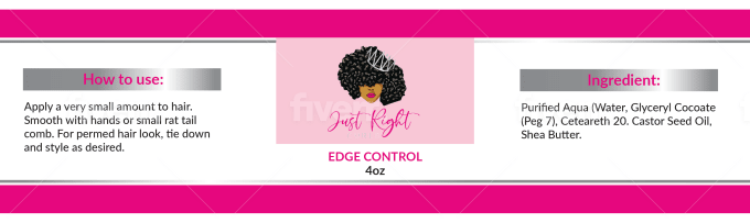 Design edge control labels and sticker for hair extension by ...