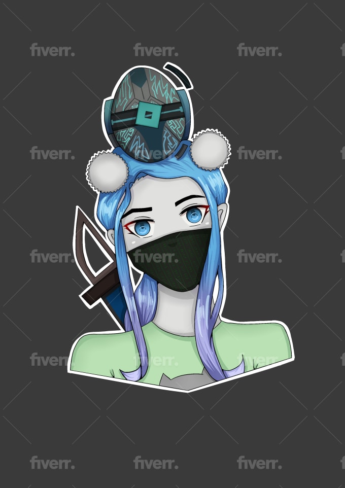 Draw Your Roblox Or Minecraft Avatar In Anime Style By Applepii - draw your roblox minecraft or any avatar into anime art by