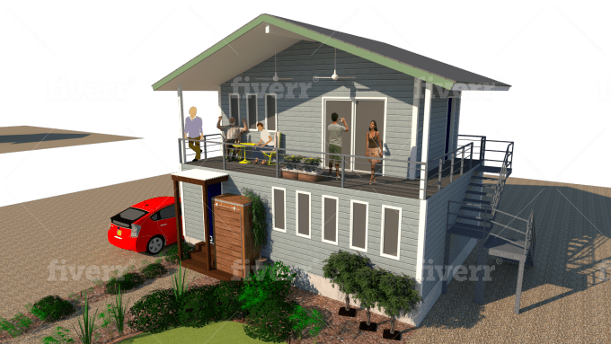 Do 3d Sketchup Model And Render For Your Home Garden Resort Plan By Ddesign247