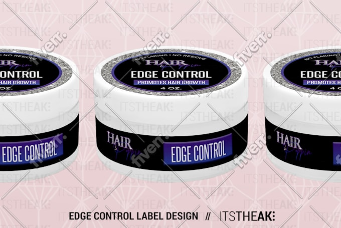 Design edge control labels for your hair care brand by ...