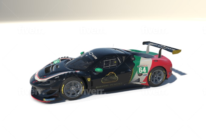Ferrari GTE - My custom paint job for my twitch channel by