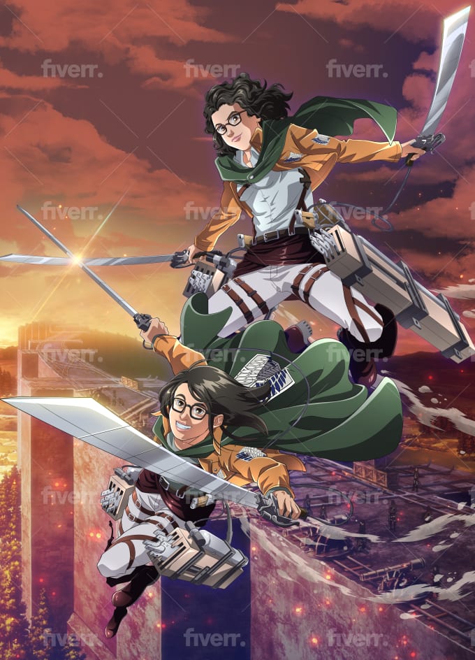 Draw You In Attack On Titan Anime Style By Okashy Fiverr Tg traditional games thread 39274381. draw you in attack on titan anime style