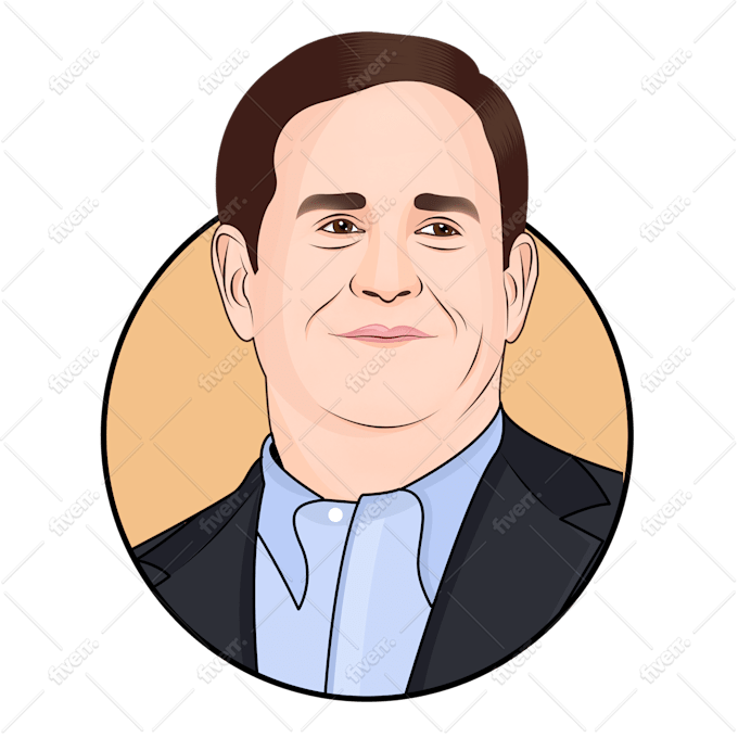 Draw Vector And Cartoon Caricature Portrait In 24 Hours By Asmamujahid1