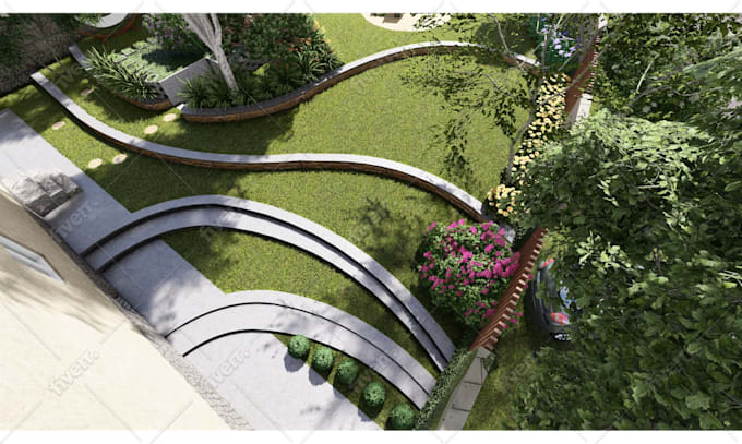 Design Your Garden Backyard Roof Top Patio And 3d Render By Artmirror